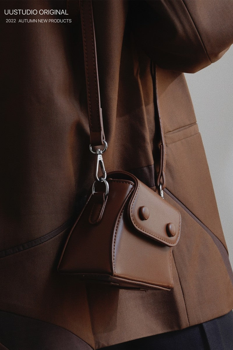 Twist Crossbody Pu Leather Mini Shoulder Bag