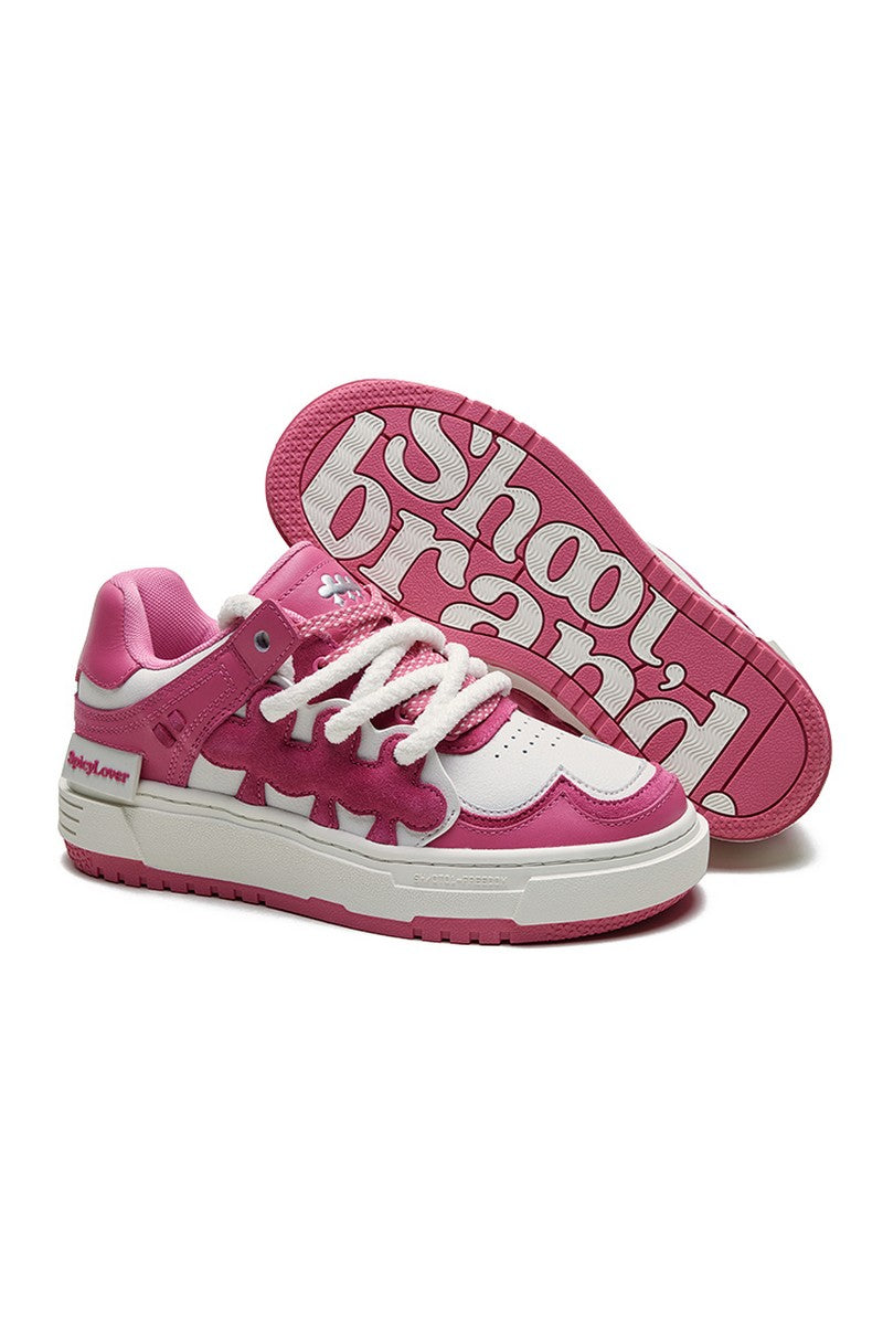 Fashion Pink Chunky Sneakers