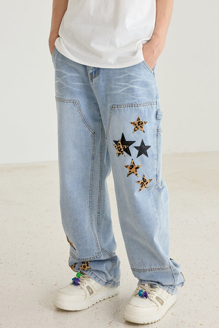 Vintage Star Patches Jeans