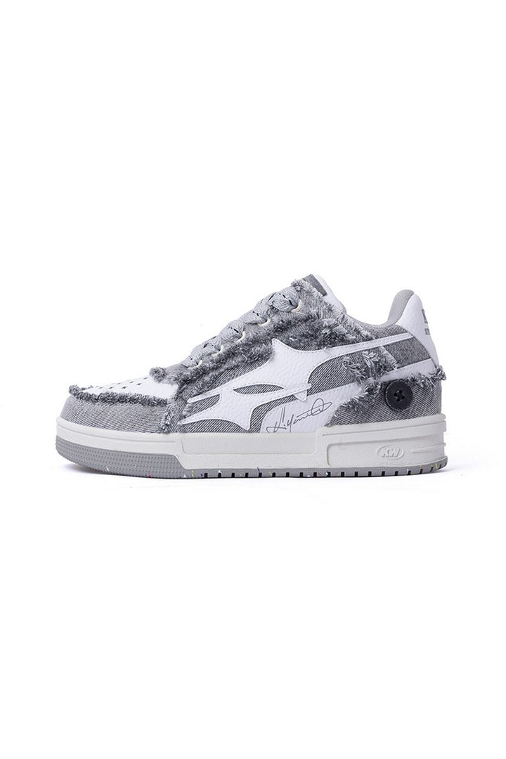 Grey Distressed Sneaker