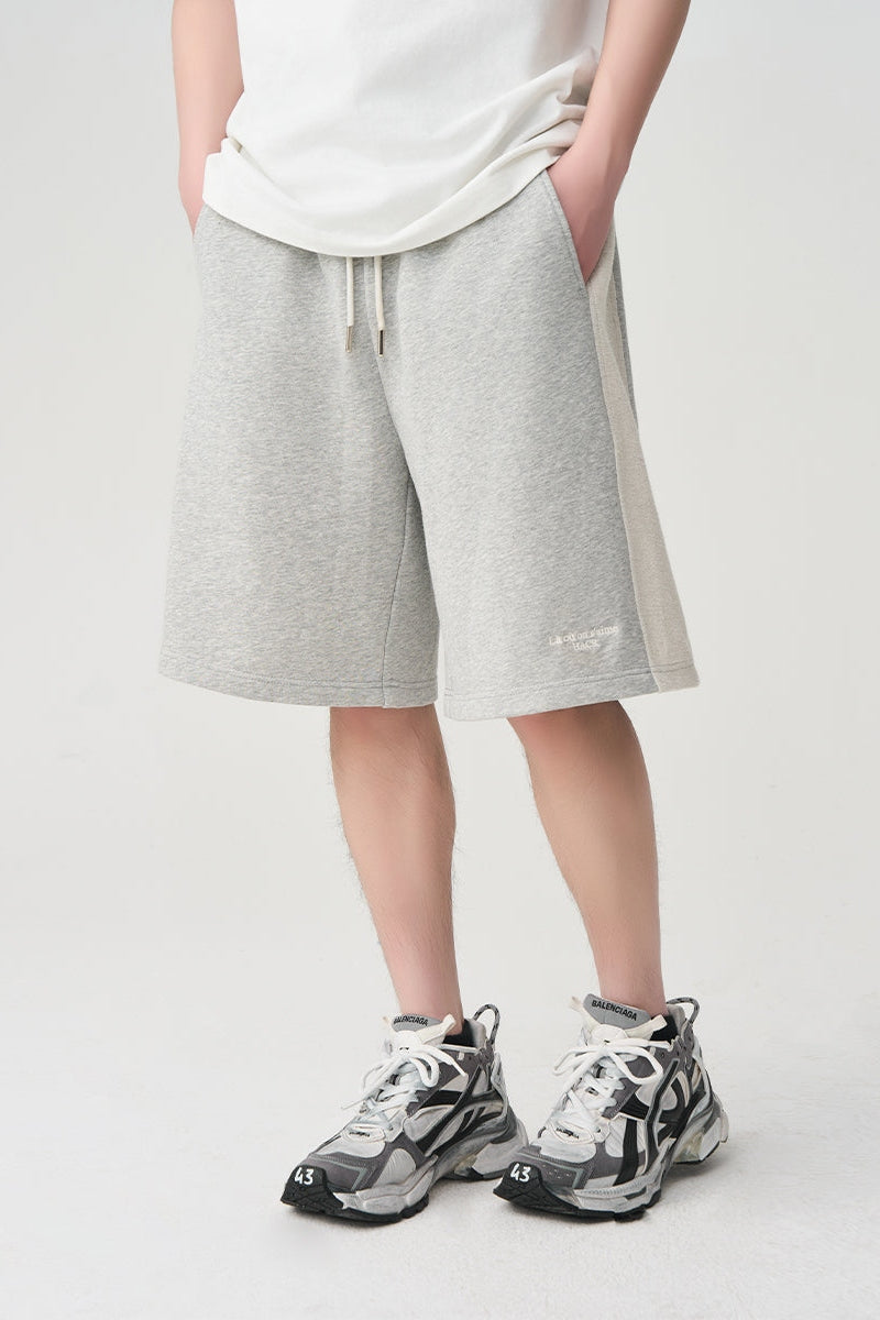 Retro Frayed Knit Sports Shorts