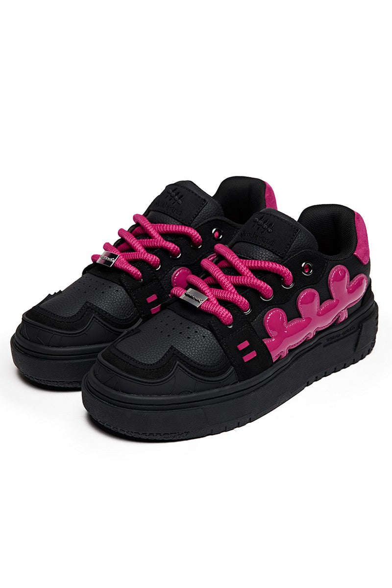 Electric Pink Chunky Sneakers