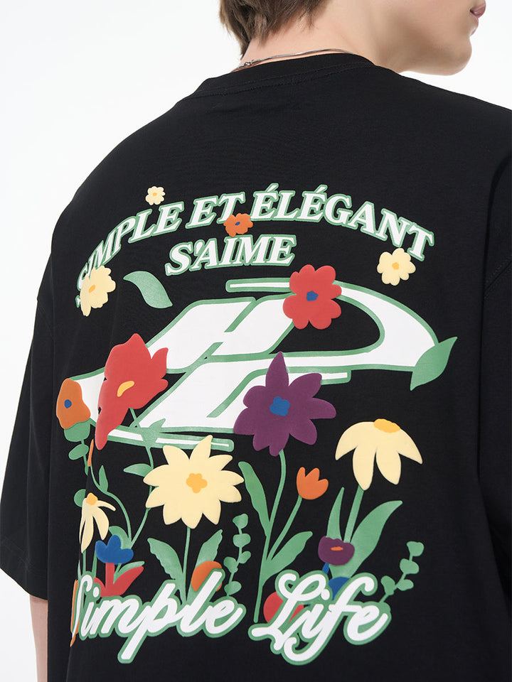 Summer Flowers Printed Tee