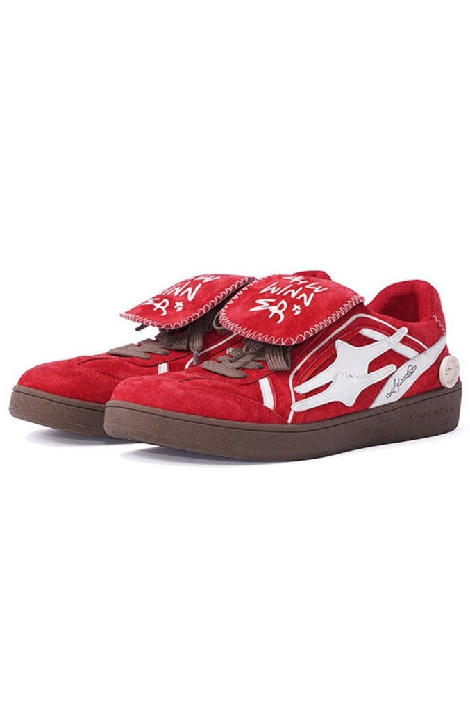 Red Velvet Dexter Shoes