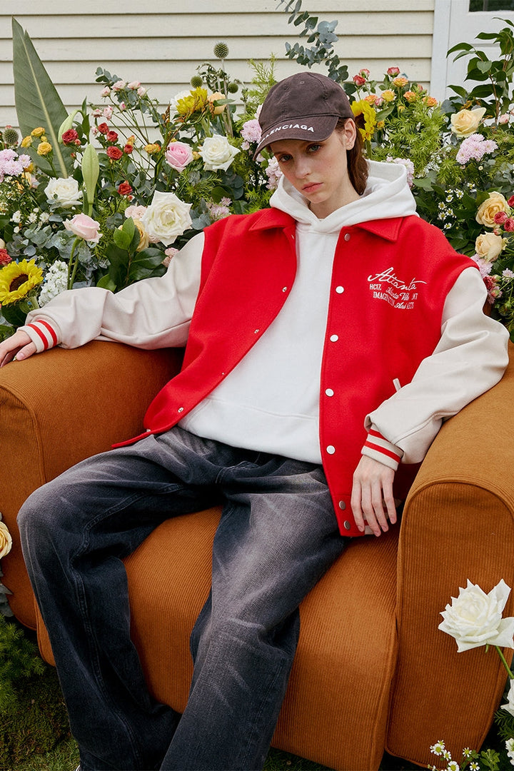 Pearl Embroidered Varsity Jacket