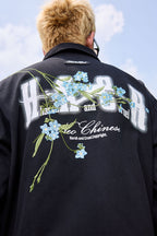 Vintage Floral Embroidered Collar Jacket