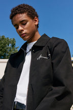 Handwritten Embroidered Cropped Jacket
