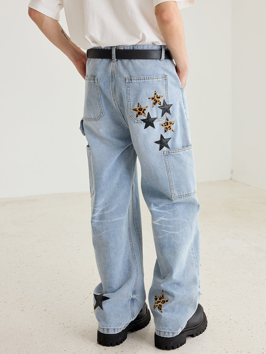 Vintage Star Patches Jeans