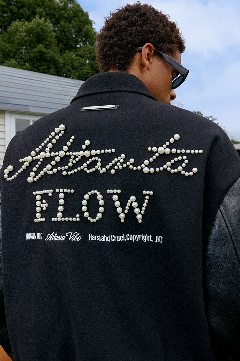 Pearl Embroidered Varsity Jacket