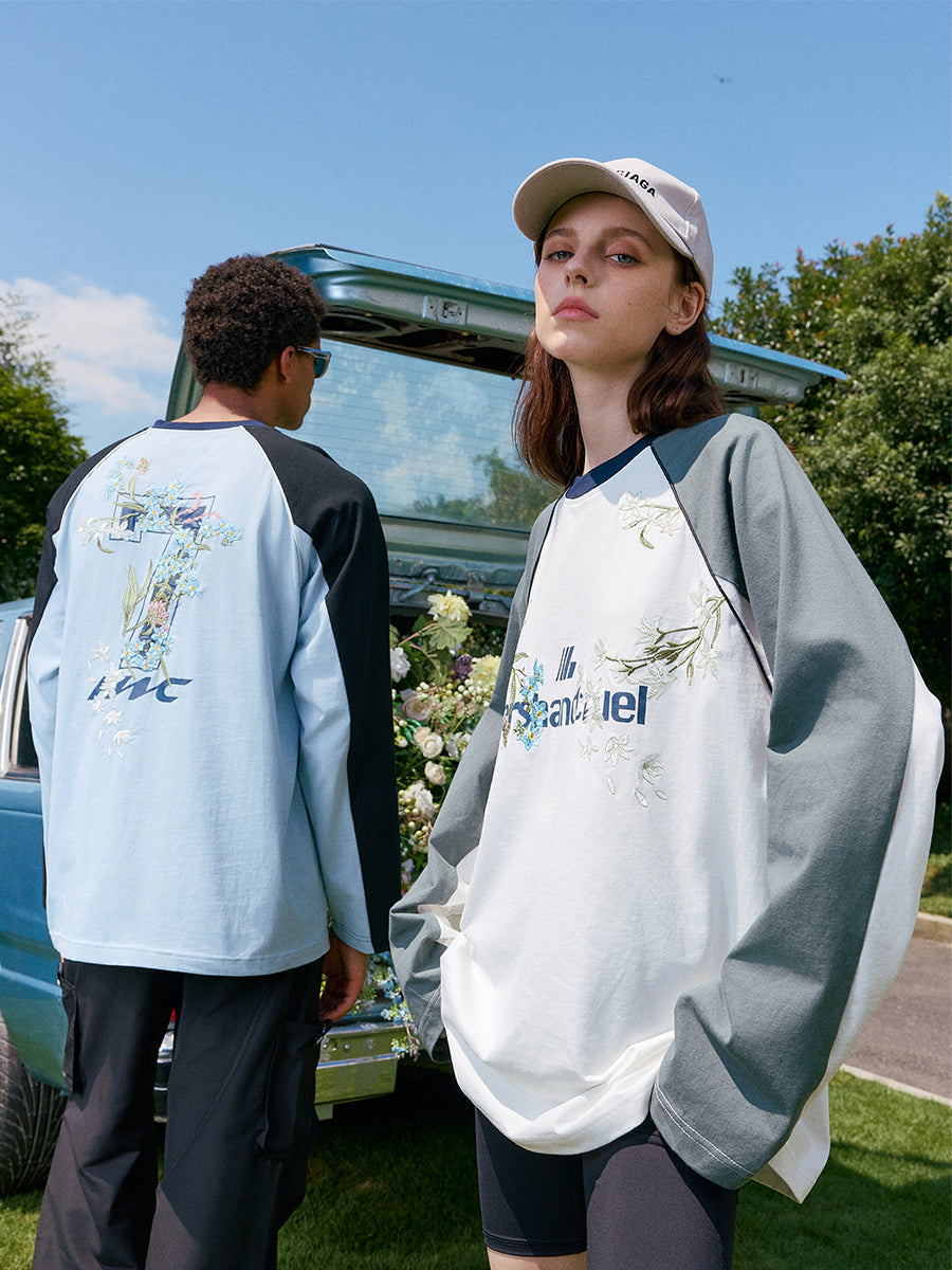 Floral Embroidery Jersey Logo Tee – Copping Zone Floral Embroidery Jersey Logo Tee – Copping Zone