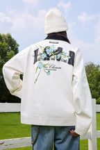 Vintage Floral Embroidered Collar Jacket