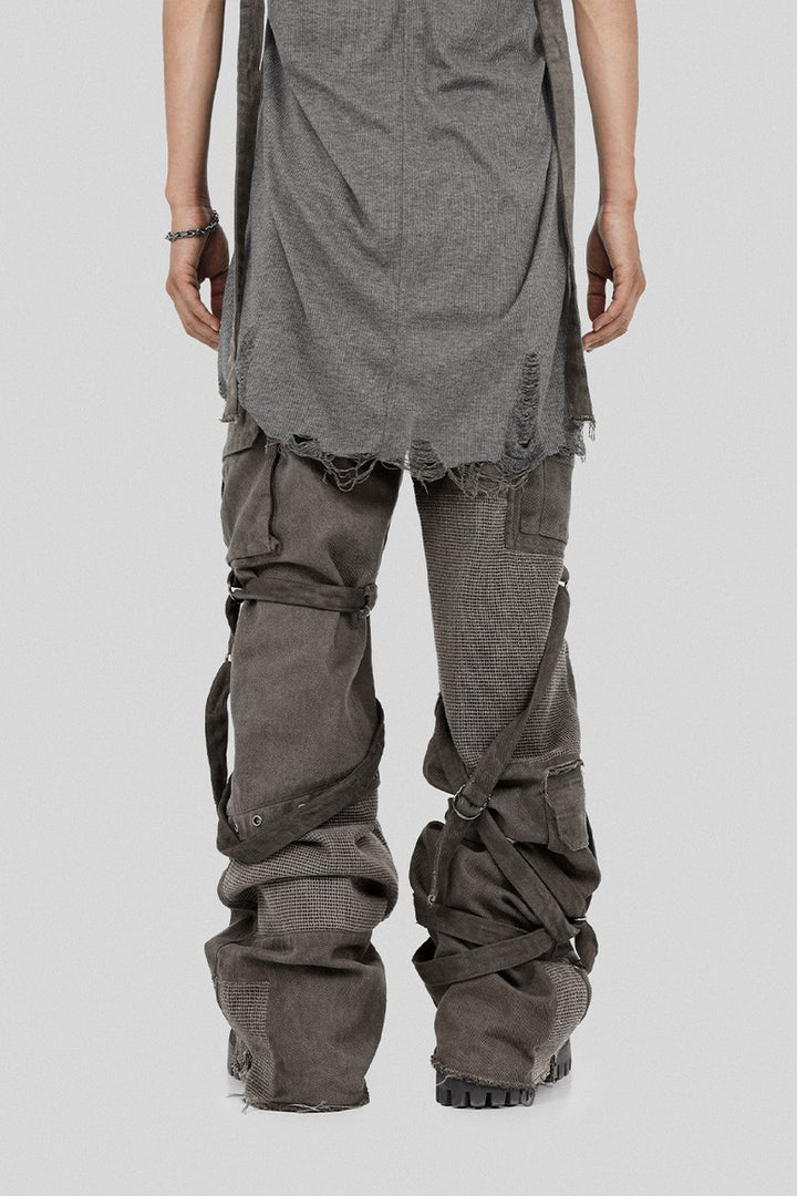 Dirty Washed Cargo Trousers