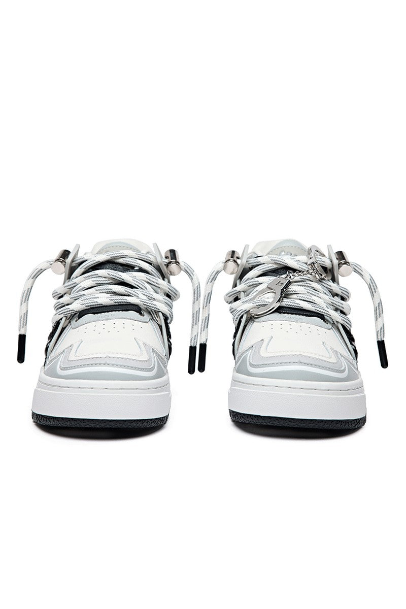 Retro Grey Chunky Sneakers