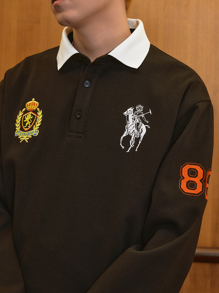 Vintage Embroidered Polo Shirt