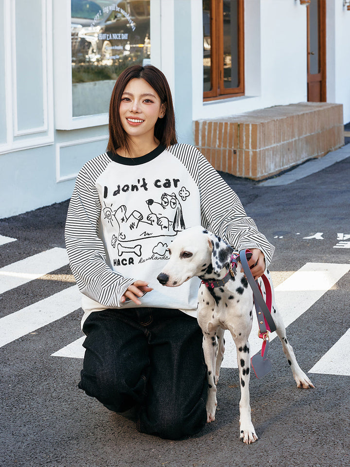 Striped Raglan Long Sleeve Tee