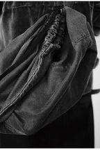 Pleated Drawstring Hobo Bag — original product photograph