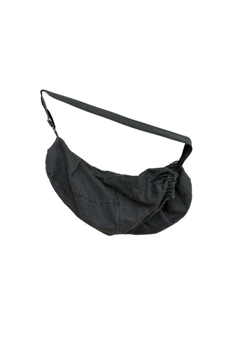 Pleated Drawstring Hobo Bag — original product photograph