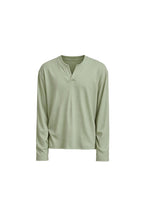 Ribbed V-Neck Long Sleeve — original product photograph