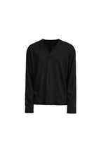 Ribbed V-Neck Long Sleeve — original product photograph