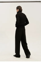 Epaulet Ribbed Zip Cardigan — original product photograph