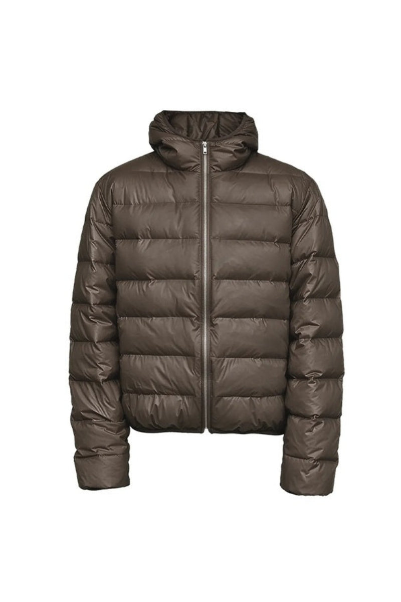 Hooded Quilted Down Jacket