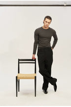 Fleece Lined Straight Trousers — original product photograph