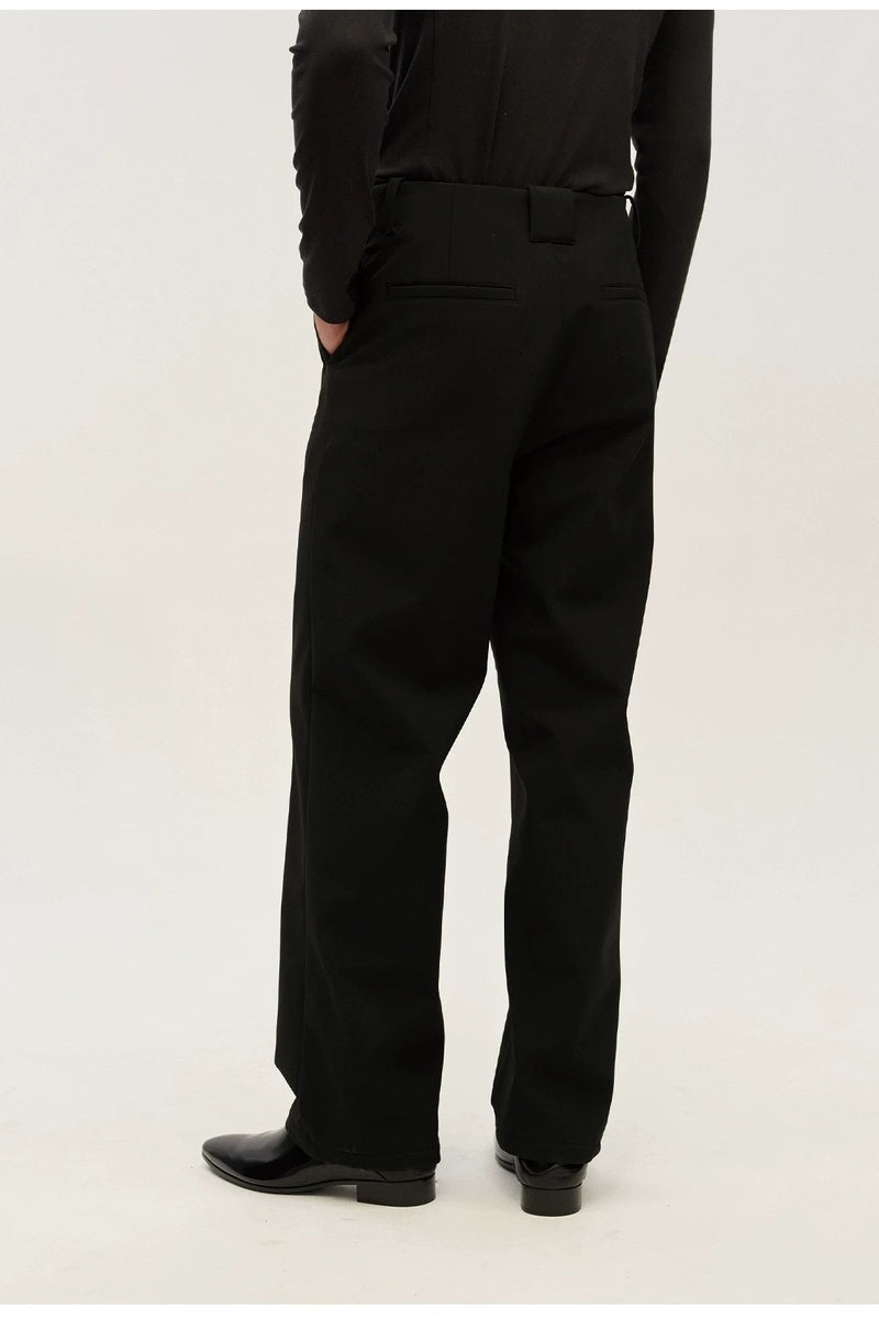 Fleece Lined Straight Trousers — original product photograph