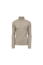 Button Neck Ribbed Sweater — original product photograph
