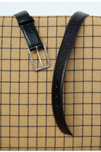 Croc Embossed Cowhide Belt — original product photograph
