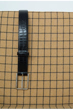 Croc Embossed Cowhide Belt — original product photograph