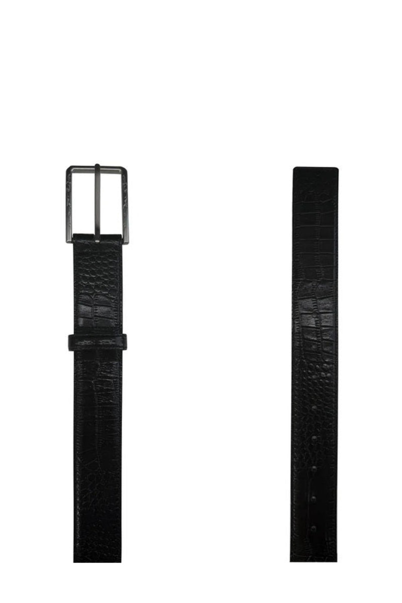 Croc Embossed Cowhide Belt — original product photograph