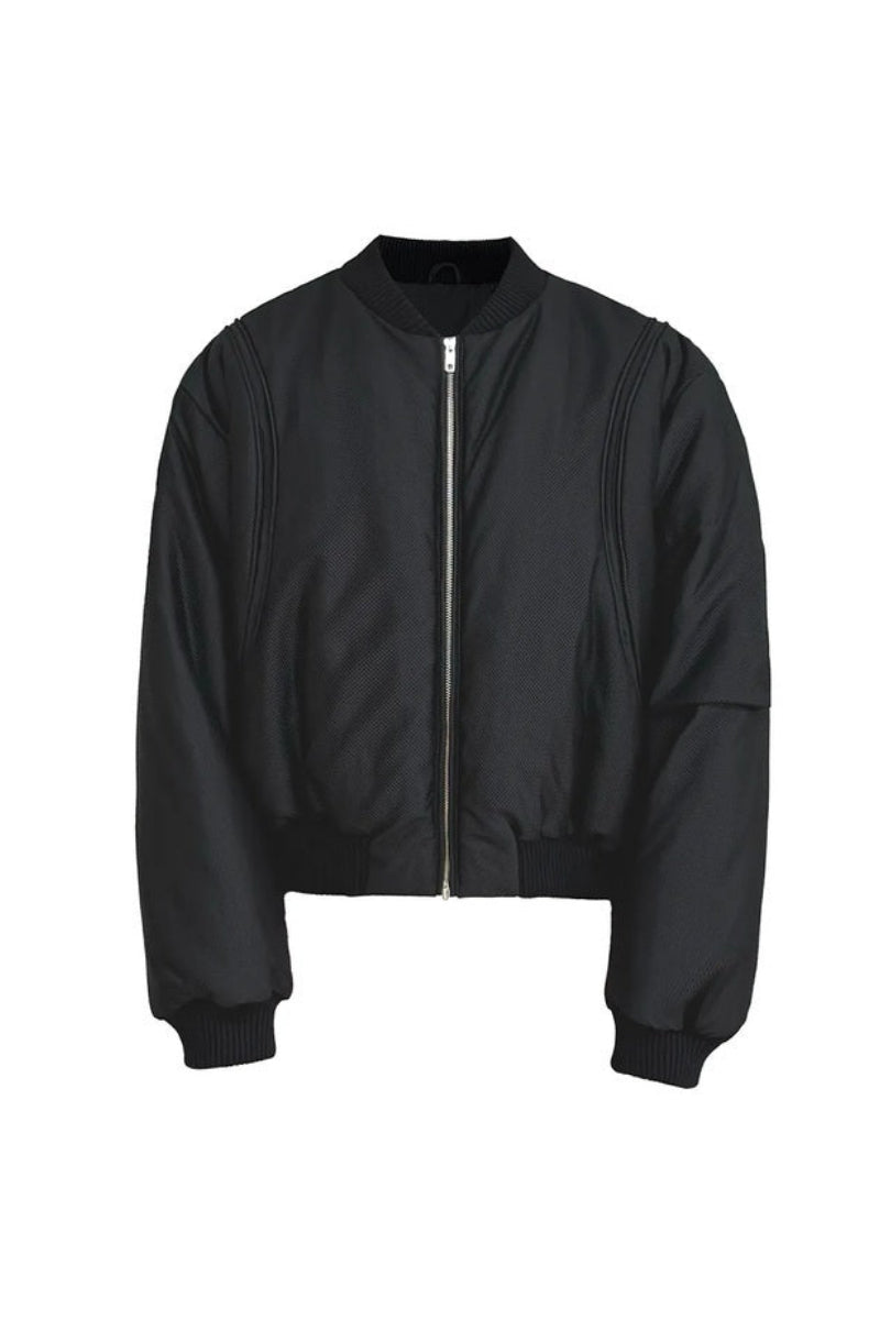 Mesh Padded Bomber Jacket