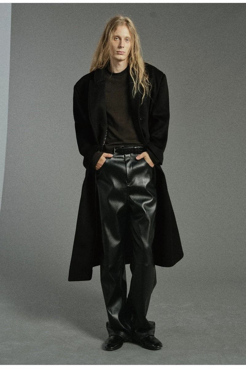 Structured Double Breasted Wool Coat — original product photograph