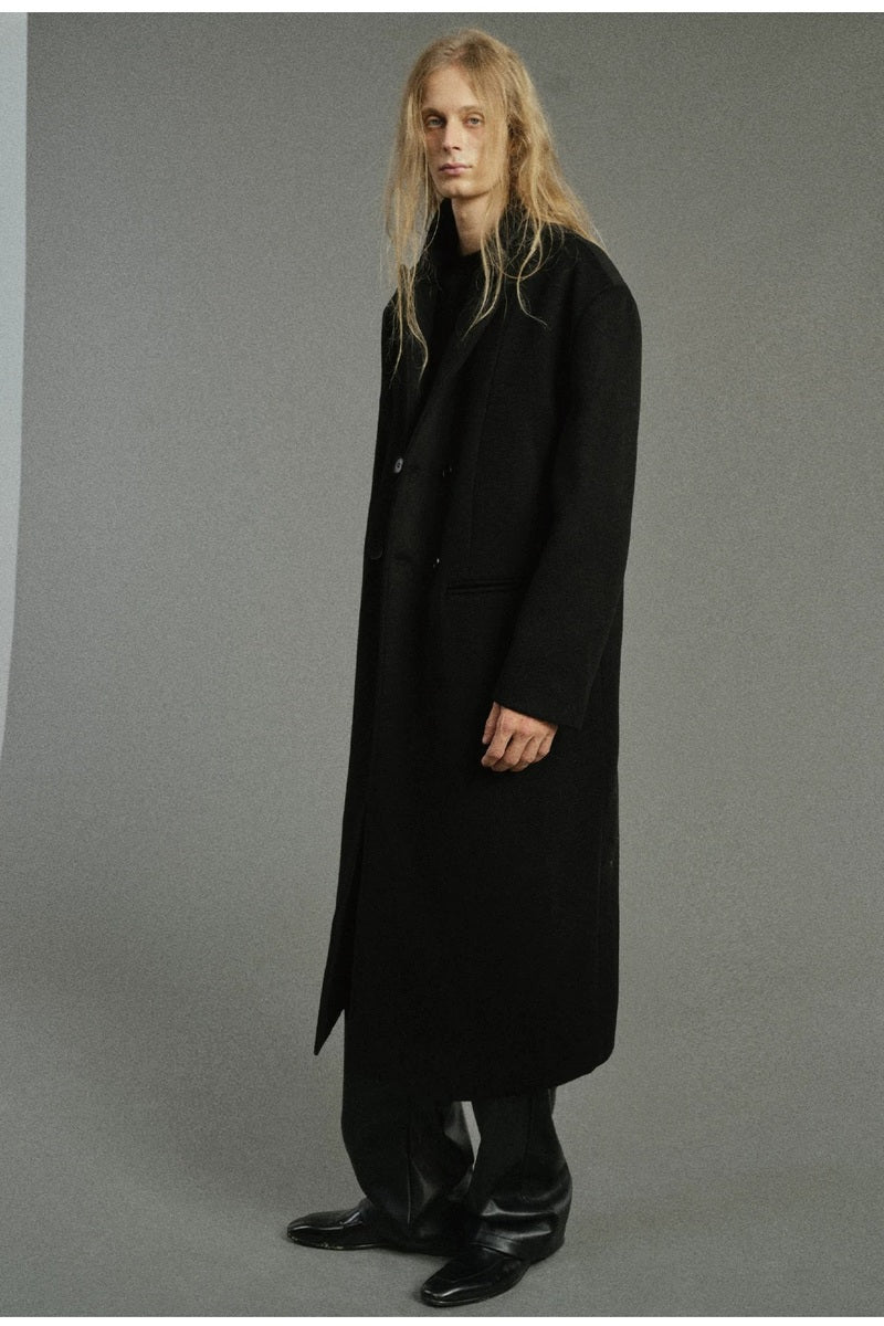 Structured Double Breasted Wool Coat — original product photograph