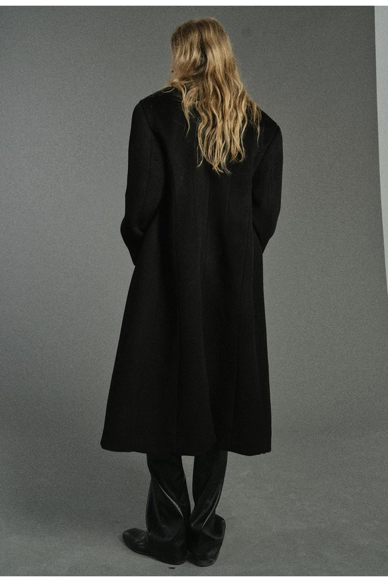 Structured Double Breasted Wool Coat — original product photograph