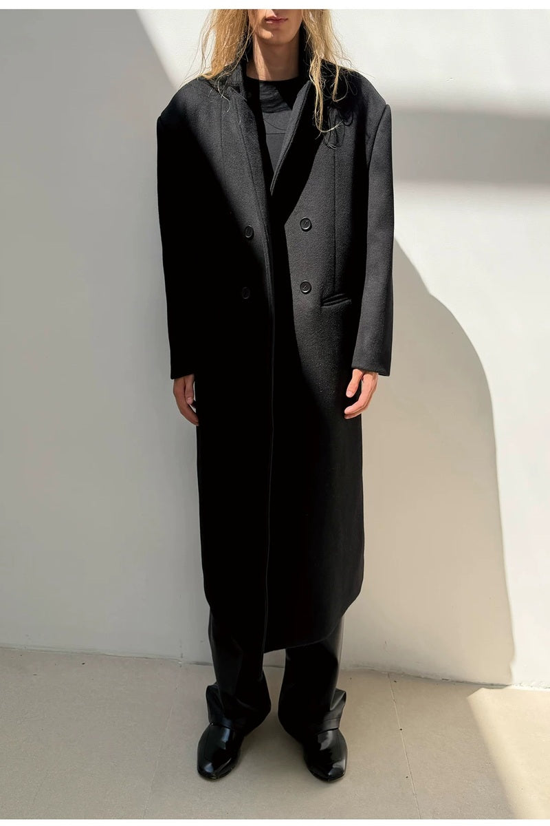 Structured Double Breasted Wool Coat — original product photograph