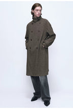 Textured Double Breasted Coat — original product photograph