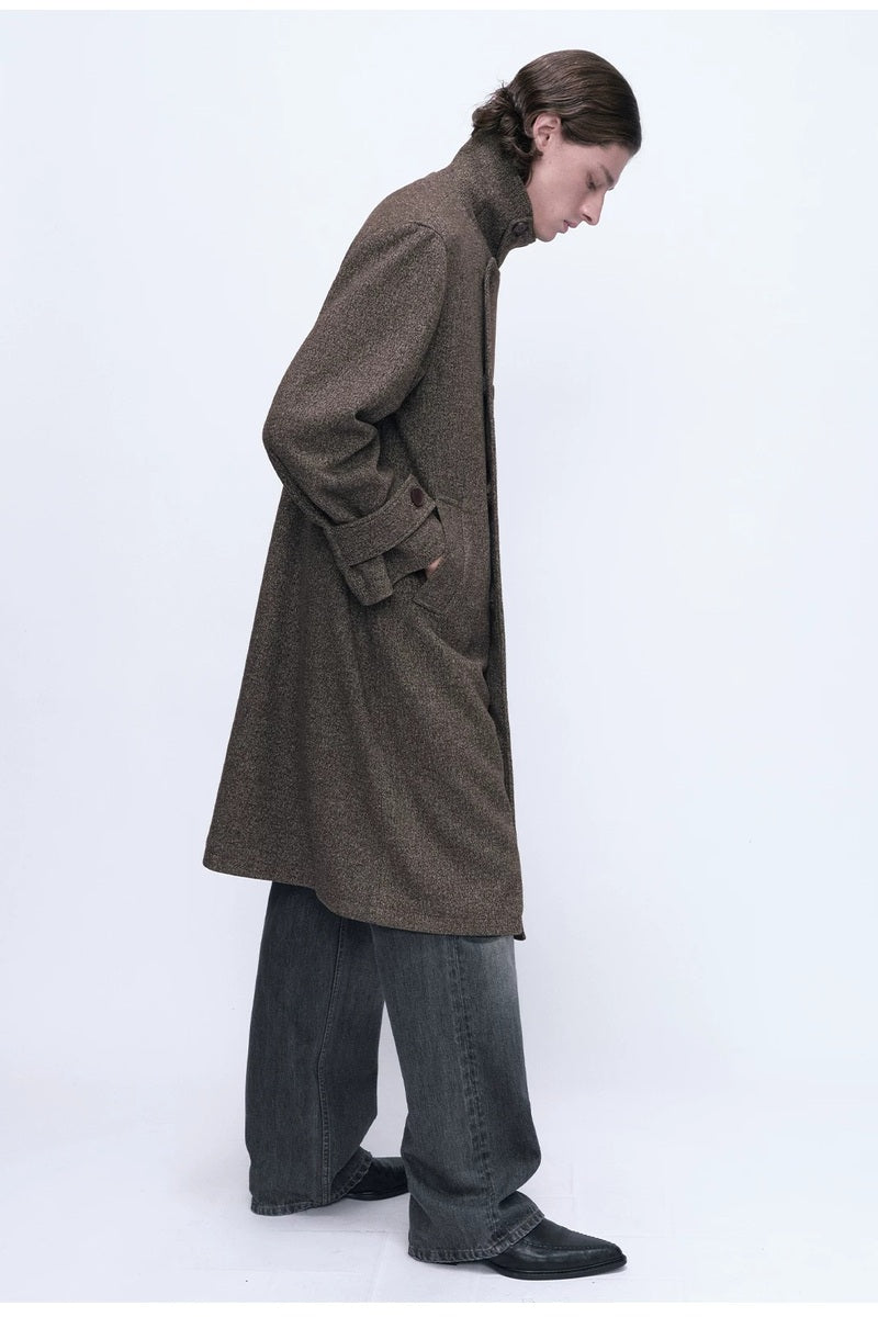 Textured Double Breasted Coat — original product photograph