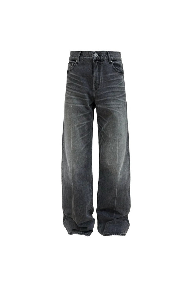 Centre Seam Washed Grey Jeans — original product photograph