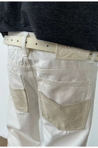 Contrast Pocket Trim Slim Jeans — original product photograph