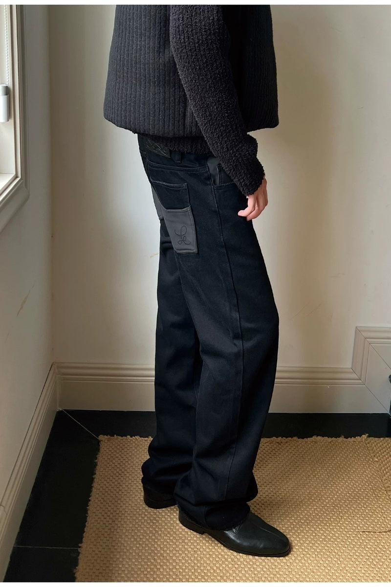 Contrast Pocket Trim Slim Jeans — original product photograph