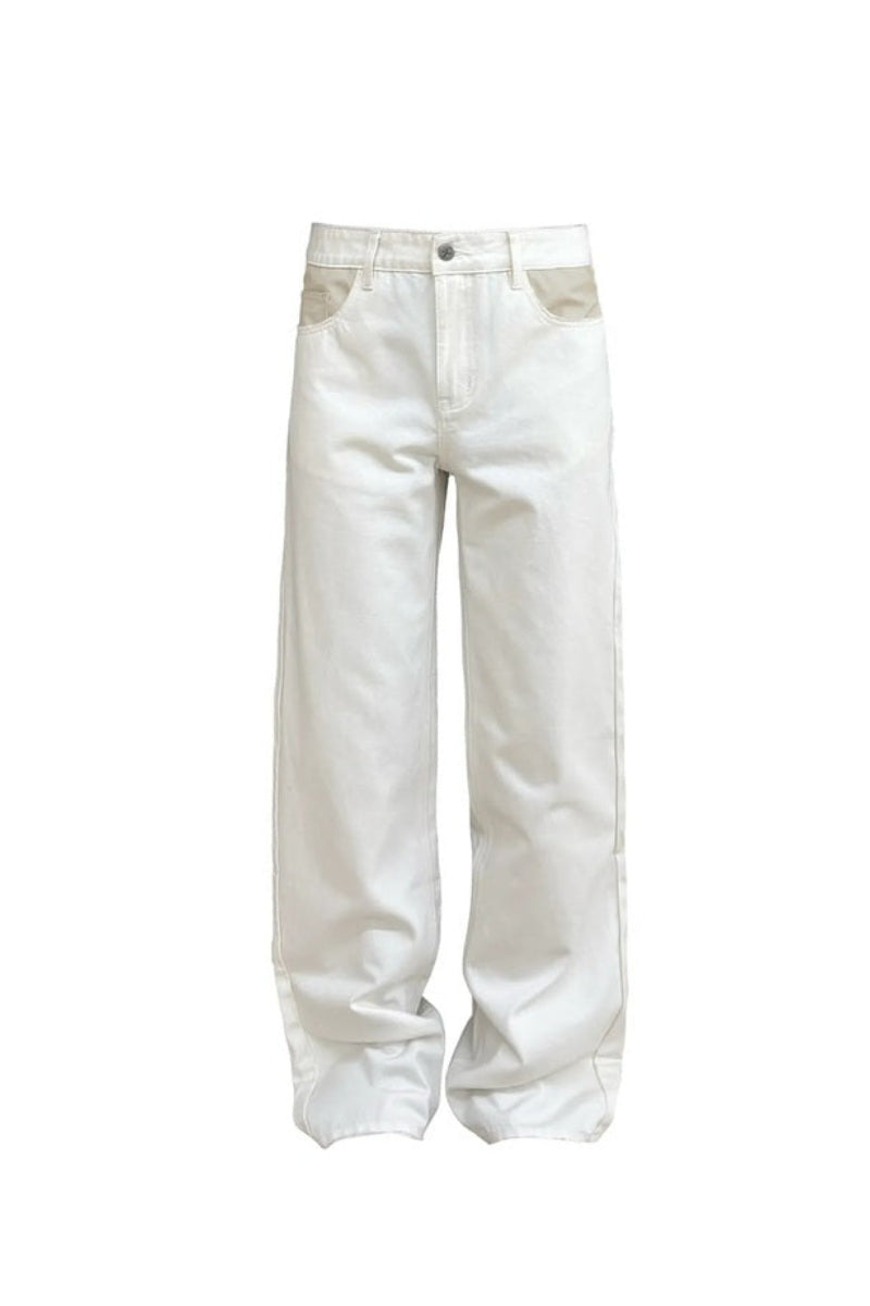 Contrast Pocket Trim Slim Jeans — original product photograph