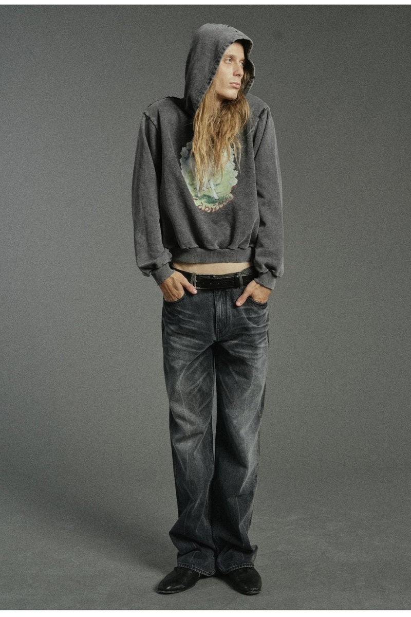 Washed Lamb Graphic Hoodie — original product photograph