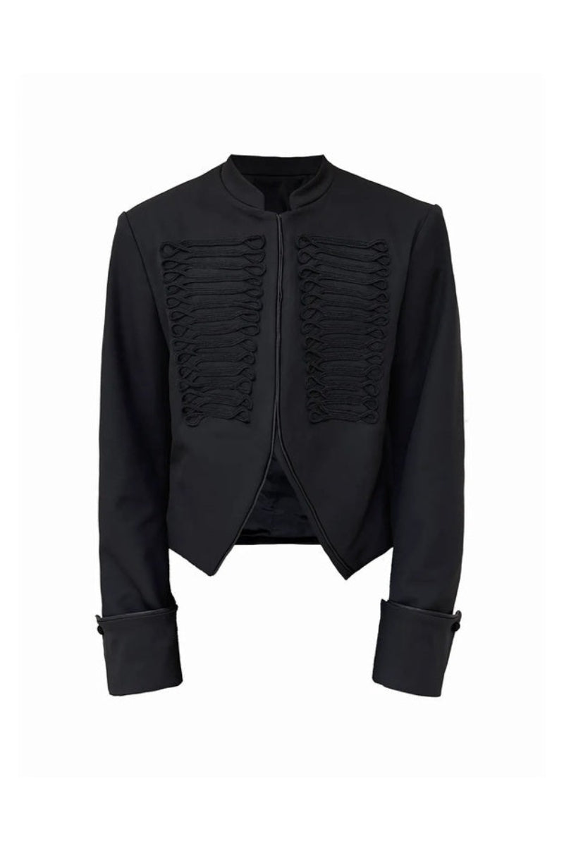 Napoleon Contrast Trim Cropped Jacket — original product photograph