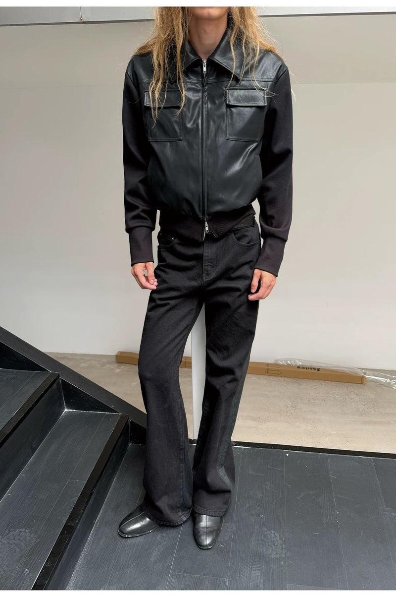 Detachable Down Liner PU Jacket — original product photograph