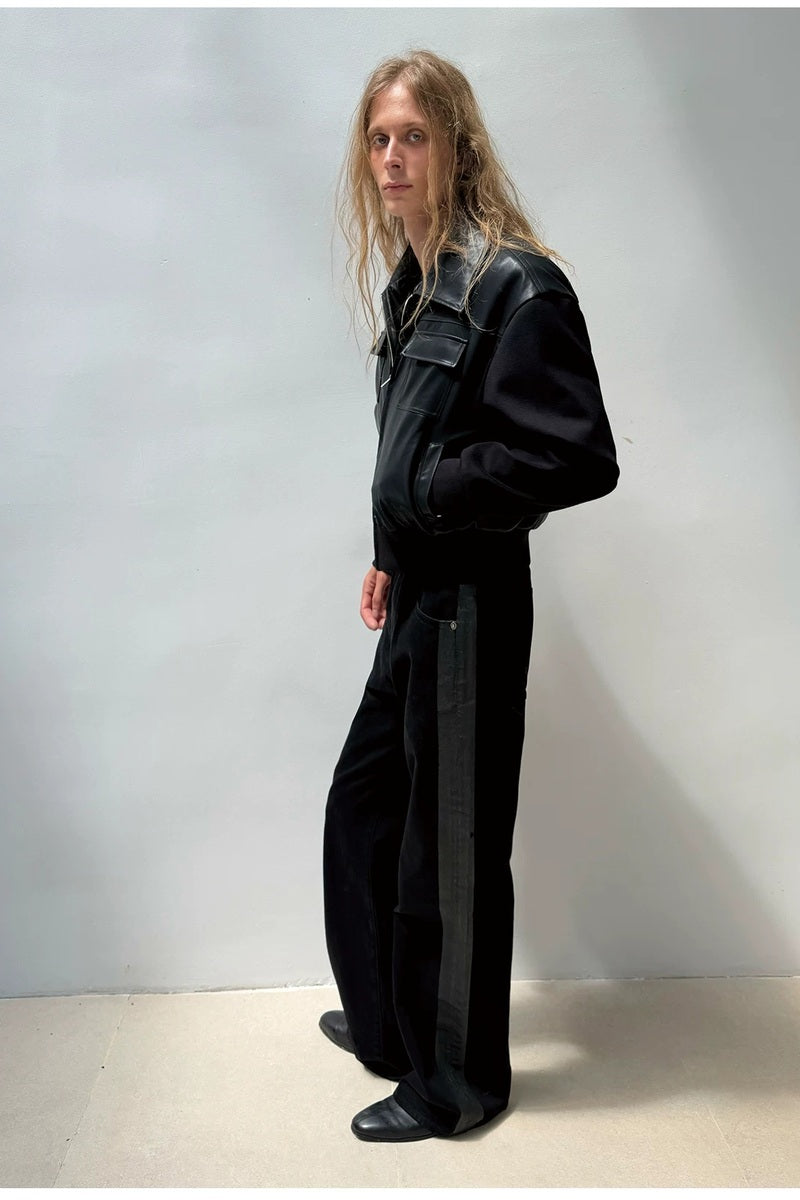 Detachable Down Liner PU Jacket — original product photograph