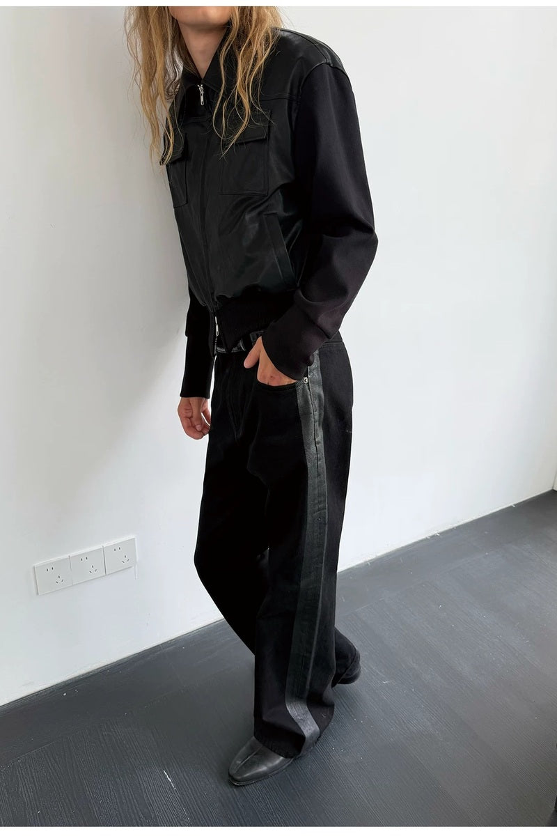 Detachable Down Liner PU Jacket — original product photograph