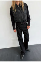 Detachable Down Liner PU Jacket — original product photograph