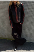 Croc Trim Wool Blend Jacket — original product photograph