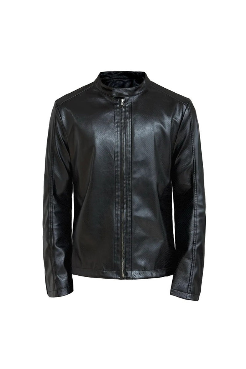 Perforated Panel PU Jacket — original product photograph